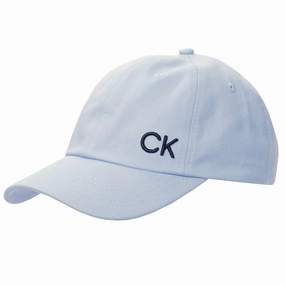 Street Fashion Functional Fashion Calvin Klein Cotton Twill Caps - Iceblue