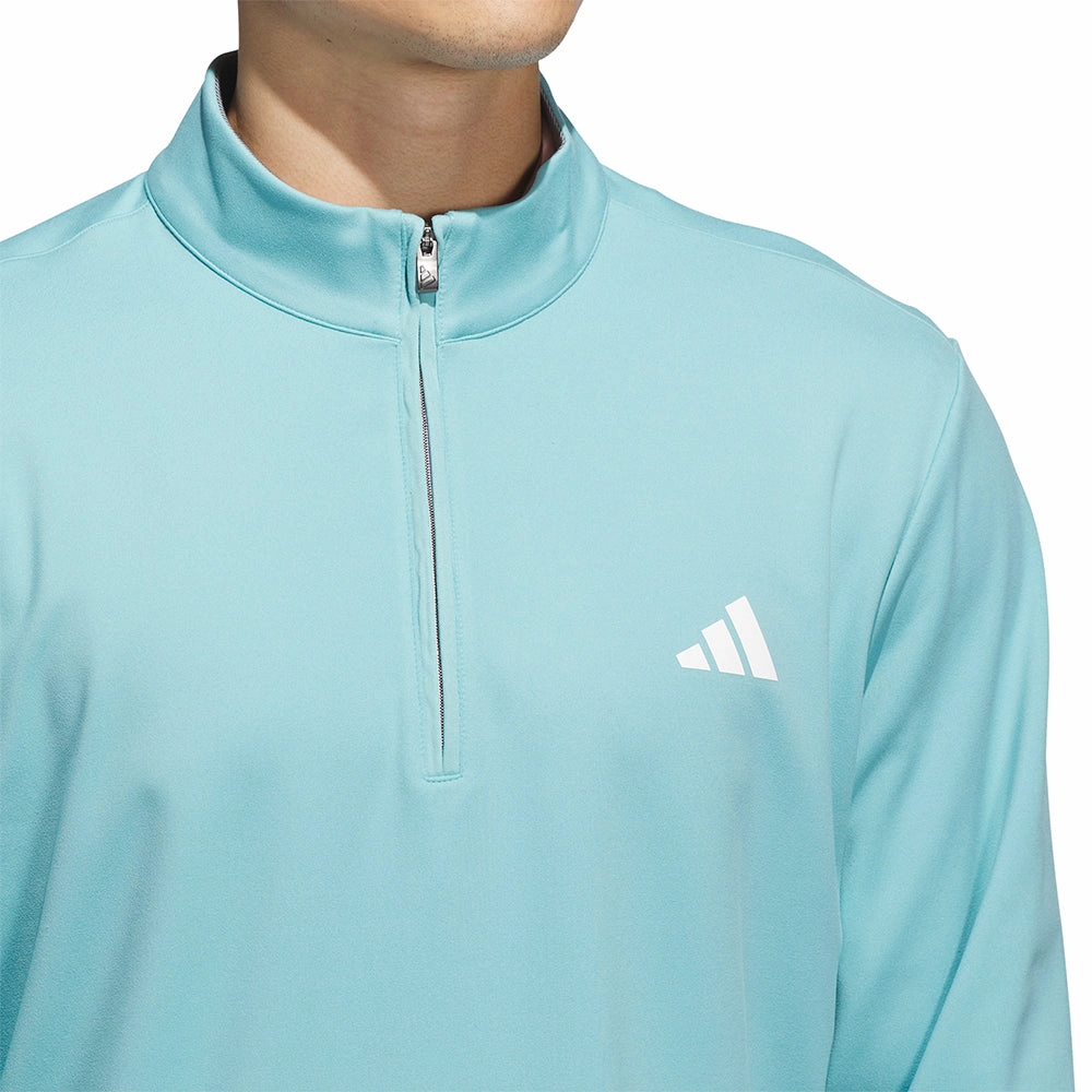 adidas Ultimate365 Classic 1/4 Zip Pullover - Mint Ton quick dry winter warmth