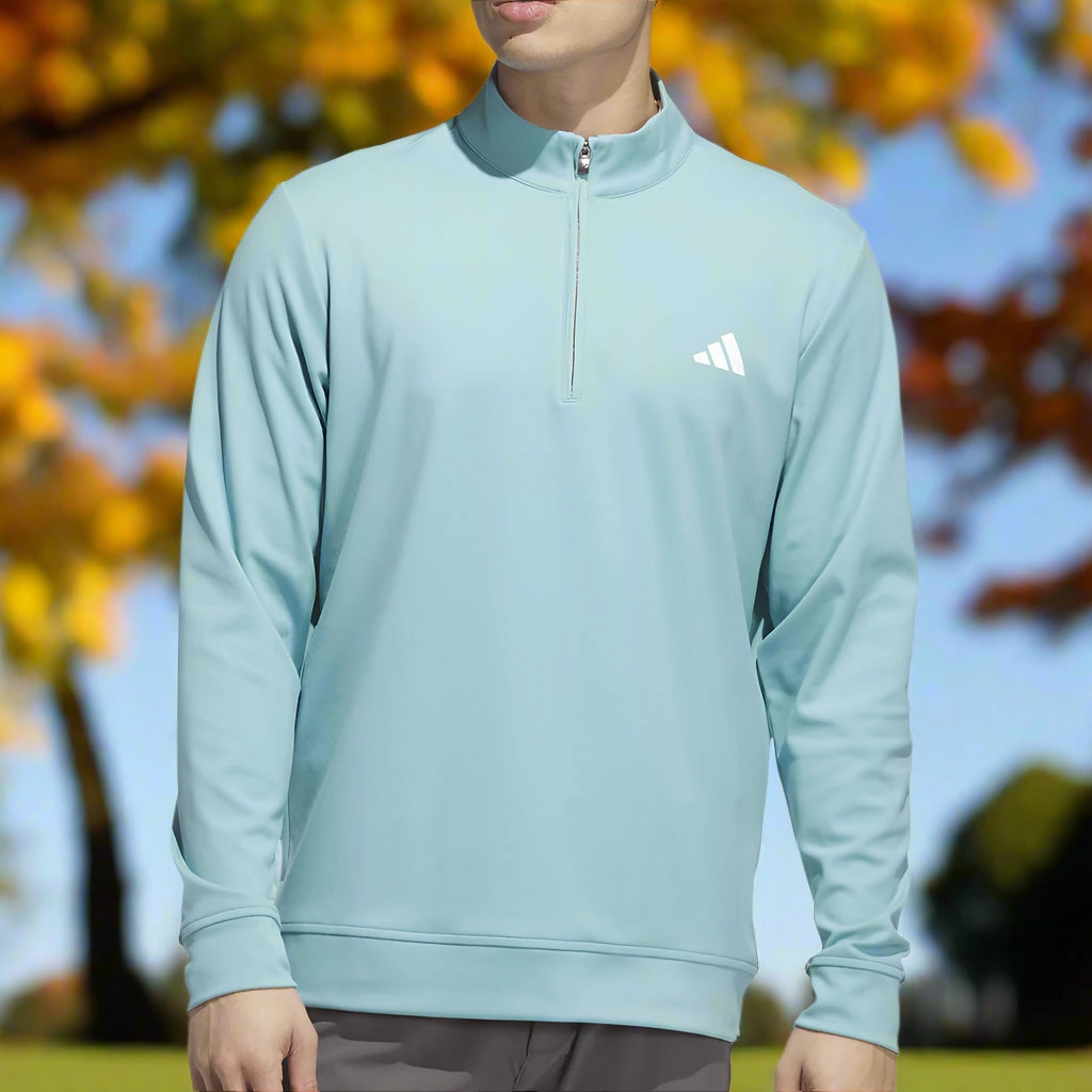 adidas Ultimate365 Classic 1/4 Zip Pullover - Mint Ton goes with sweatpants Casual Style