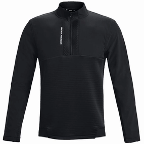 Under Armour Storm Daytona 1/2 Zip Sweater - Black Designer Anti fungal