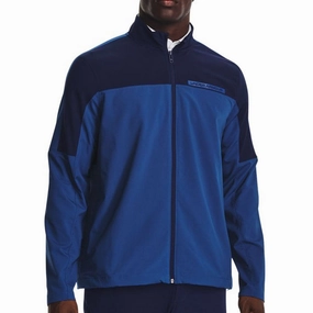 All-day Comfort suitable for casual events Under Armour Storm Windstrike Full Zip Pullover - Blue Mirage/Midnight Navy