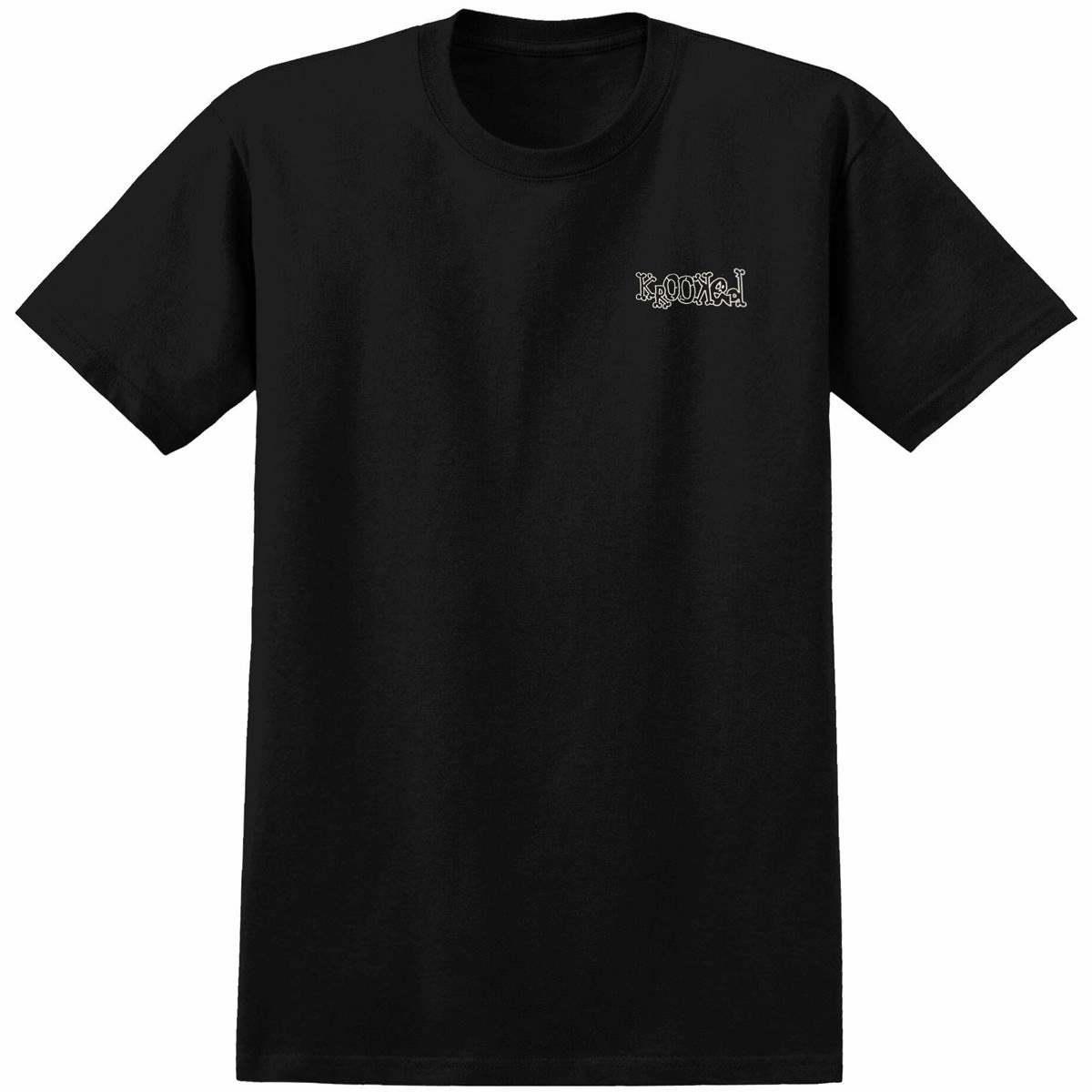 Minimal Comfort Wear Anti Shrinkage Treatment Krooked No Monster T-Shirt - Black