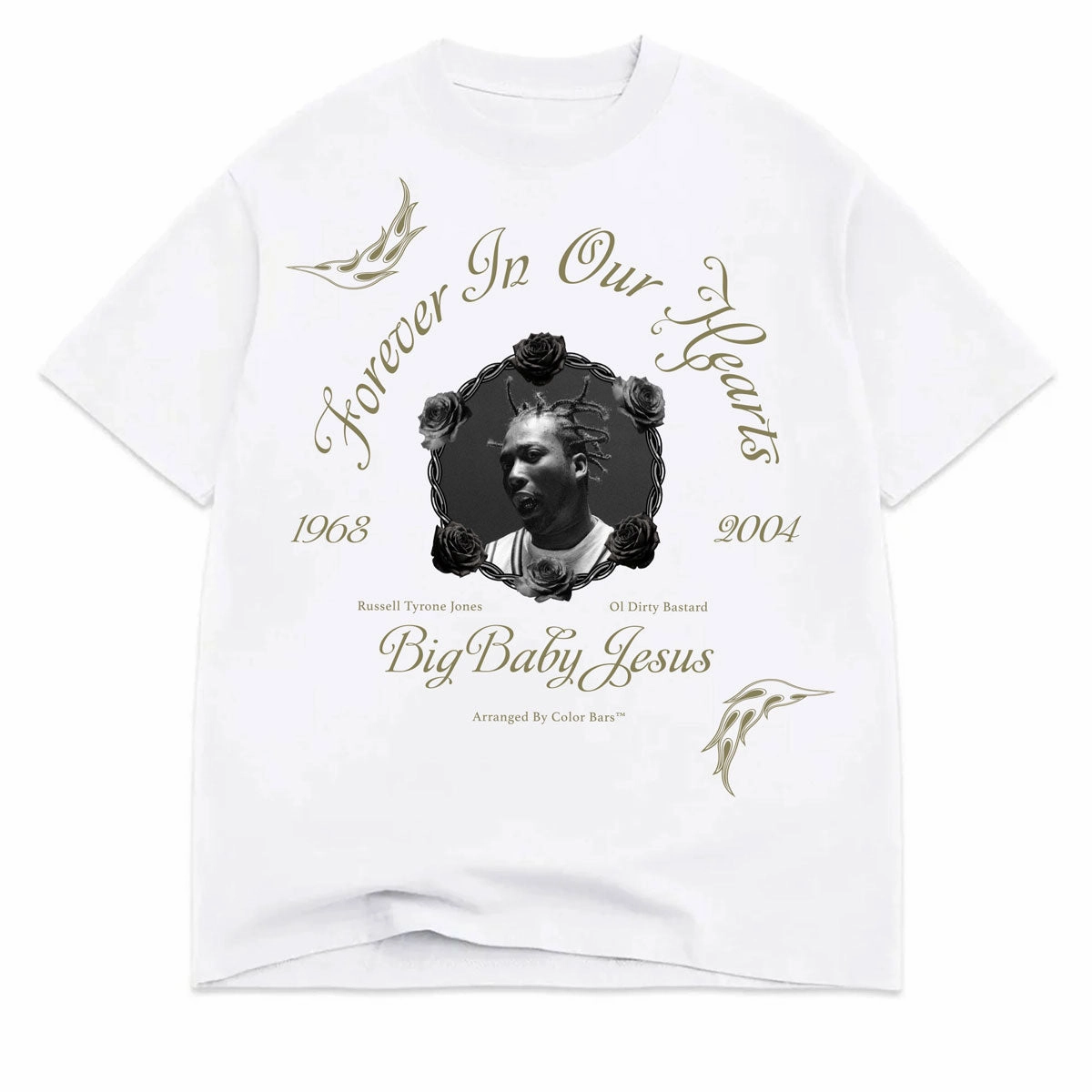 Comfy Comfort Color Bars x ODB Memorial T-Shirt - White