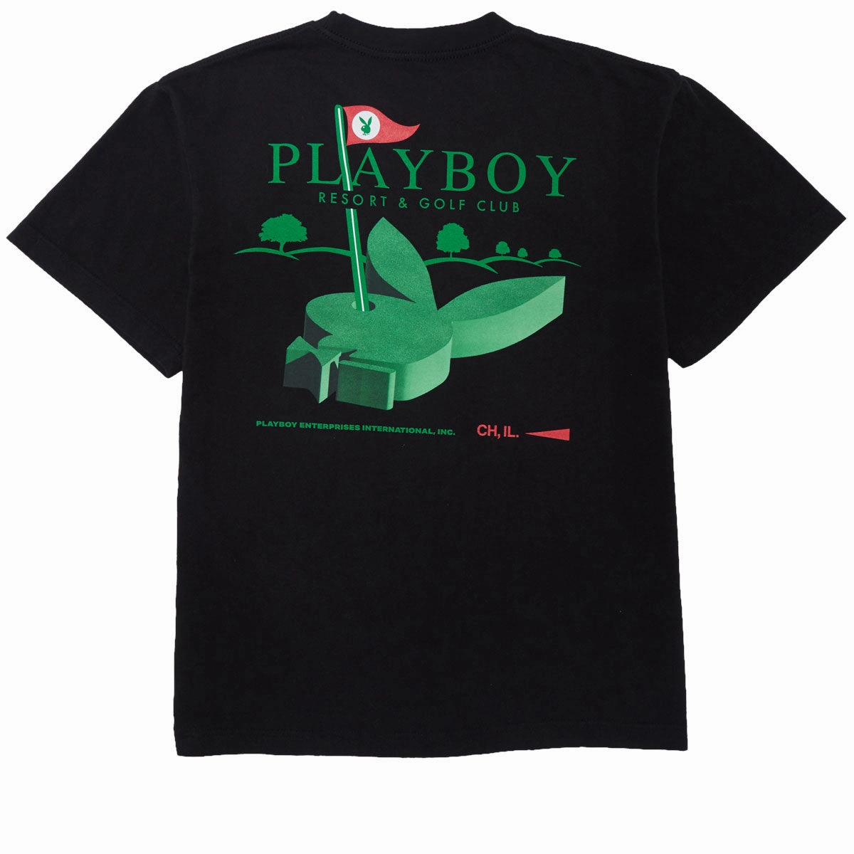 Quality Comfort Color Bars x Playboy Bunny Hills T-Shirt - Black