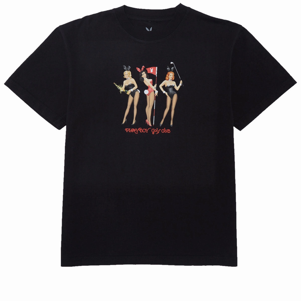 Perfect for Any Outfit Elegant Color Bars x Playboy Who's Your Caddy T-Shirt - Black