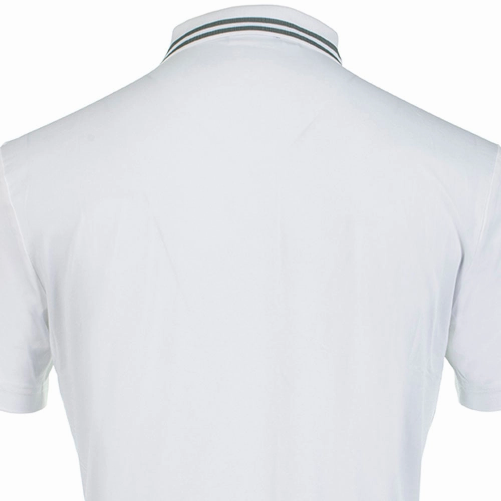 Calvin Klein Madison Tech Polo Shirt - White Low Profile Silhouette