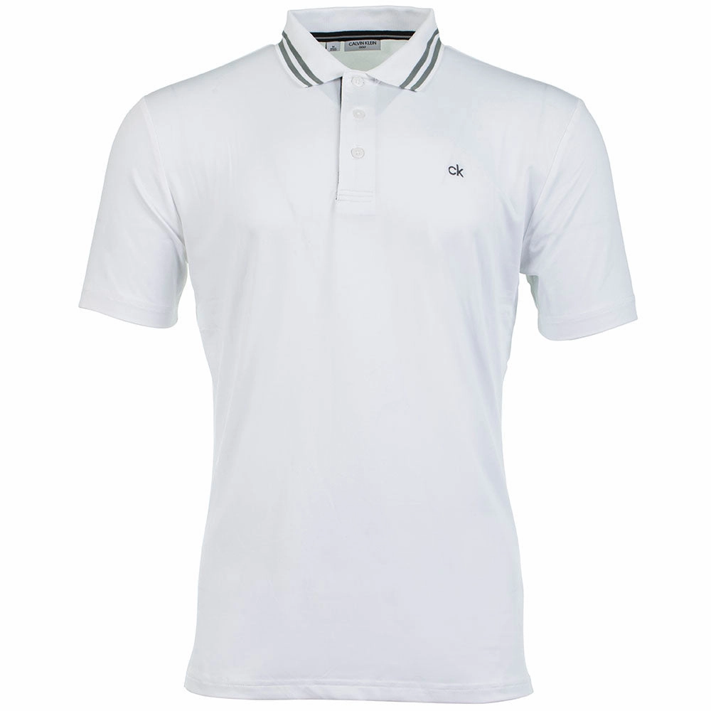 LowImpactDye Calvin Klein Madison Tech Polo Shirt - White