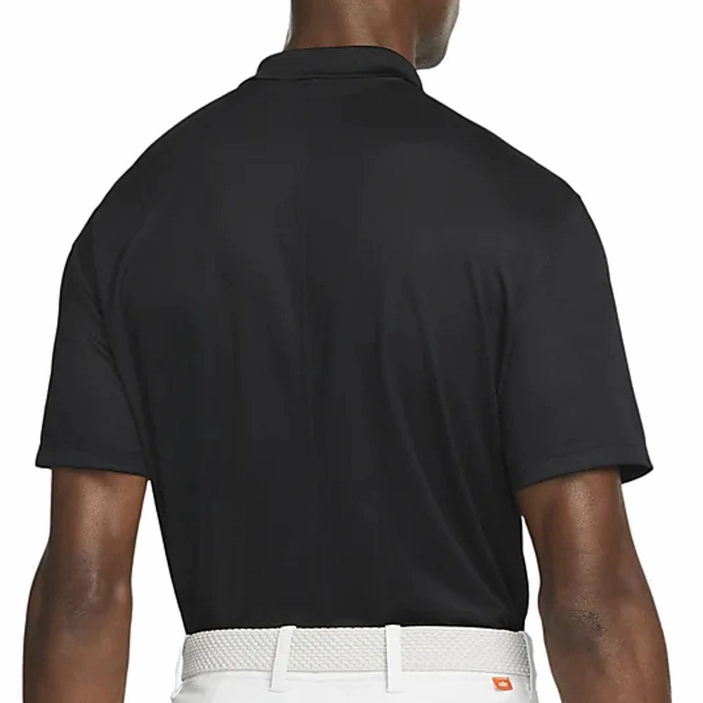 Nike Dri-FIT Victory Solid Polo Shirt - Black/White Slim Silhouette