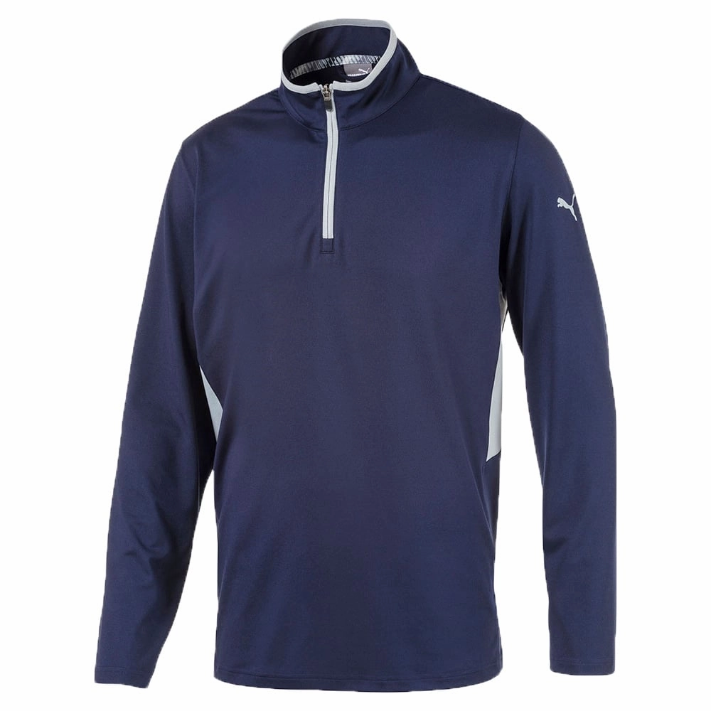 Puma Rotation 1/4 Zip Pullover - Peacoat Go-To Layer Loose Fit