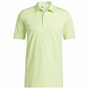 adidas Two Colour Stripe Primegreen Polo Shirt - Pulse Lime/White Sustainable production Versatile and Comfortable