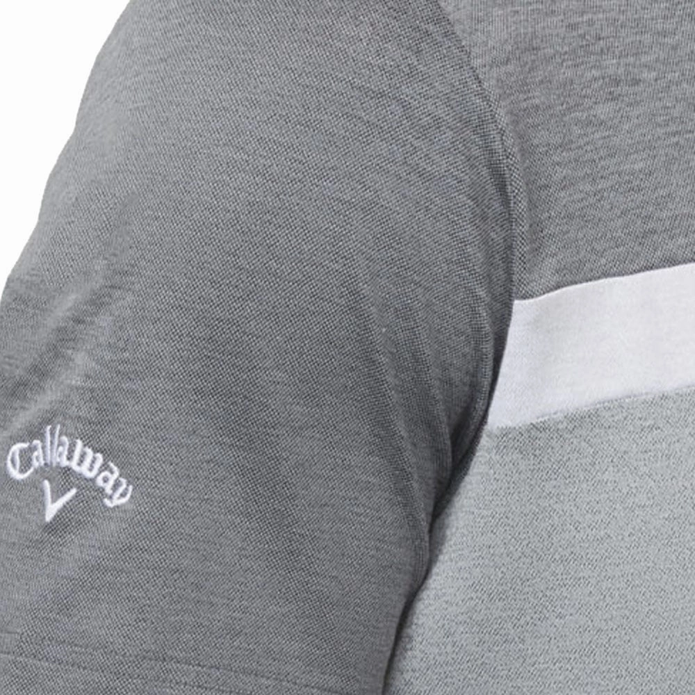 City Casual Callaway Soft Touch Colour Block Polo Shirt - Black Heather