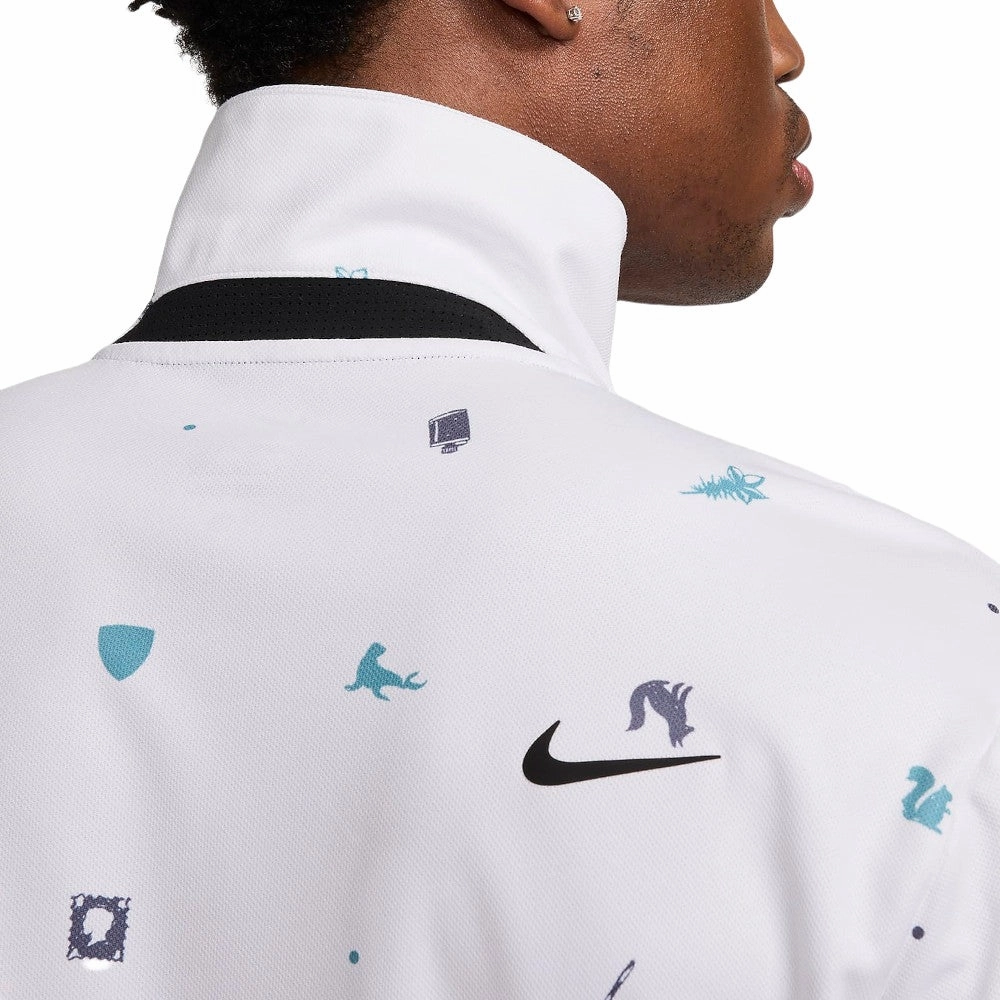 Nike Tour Dri-FIT Polo Shirt - White/Black Cozy Wear EnhancedDurabilityFinish