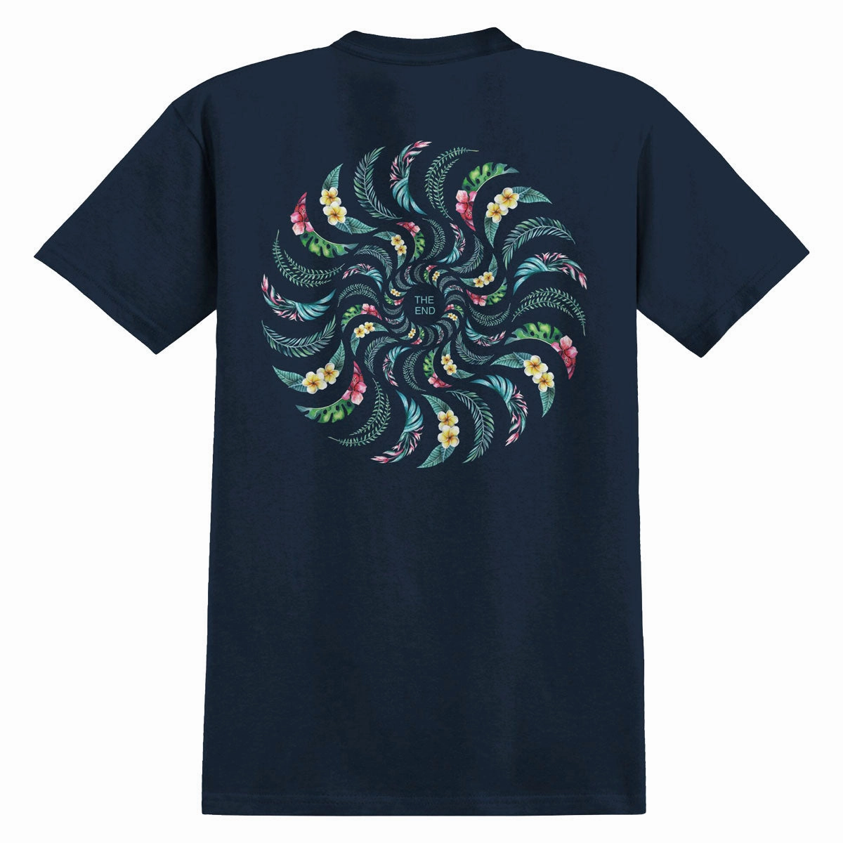 Essential Style Wear AllSeasonWear Spitfire Floral Classic T-Shirt - True Navy/Multi Color