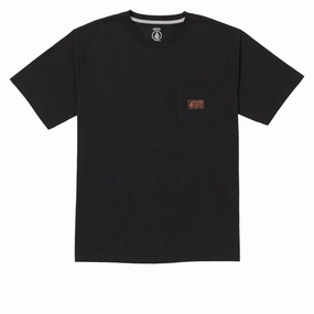 Volcom Workwear Certifico T-Shirt - Black Durable Collar Construction ComfortOptimizedConstruction