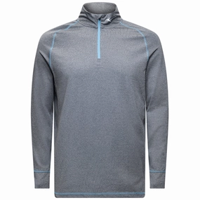 Modern Active Mizuno Melange 1/4 Zip Pullover - Navy
