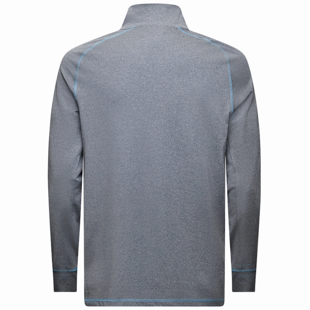 Cozy Clothing Style Mizuno Melange 1/4 Zip Pullover - Navy