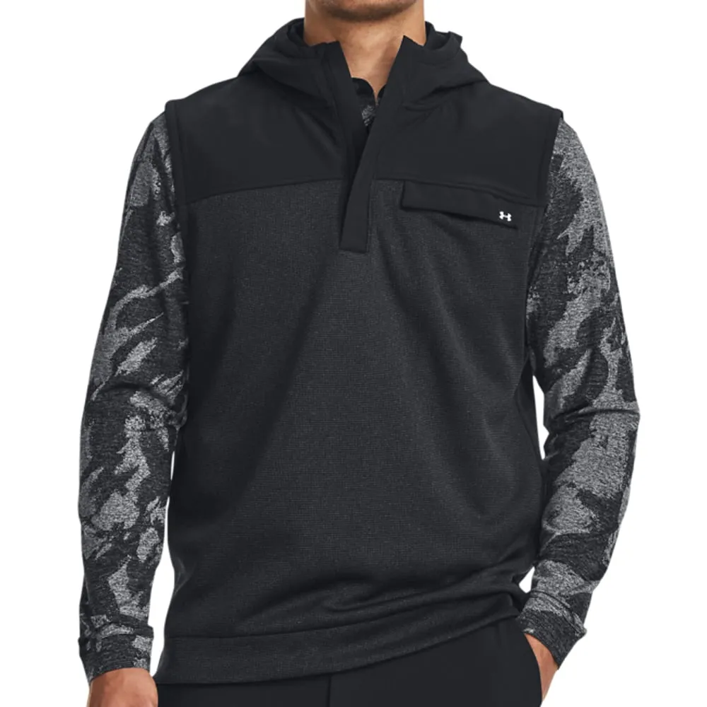 Under Armour Storm SweaterFleece Vest - Black compound Abrasion Proof Edge Binding