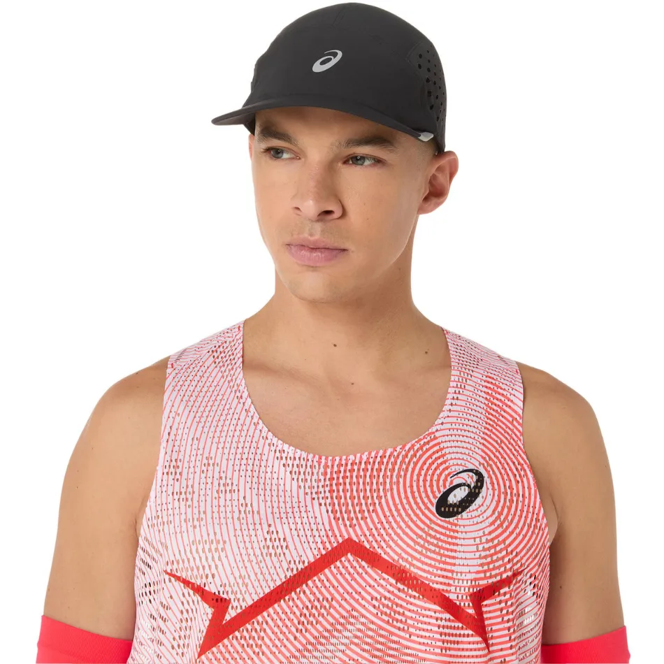 ASICS Men's Metaspeed Running Singlet in Flash Red AW25 Hypoallergenic Textile