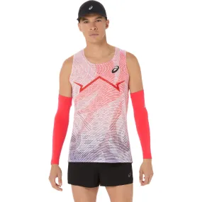 Resilience ASICS Men's Metaspeed Running Singlet in Flash Red AW25