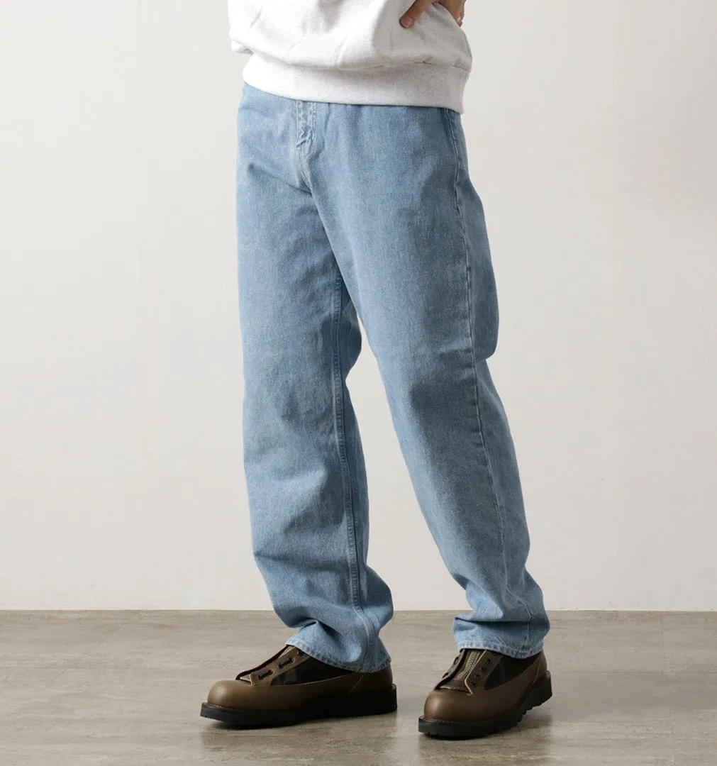 SON OF THE CHEESE / Washed Denim 5 Pocket school wear Minimalist Daily Wear Loose