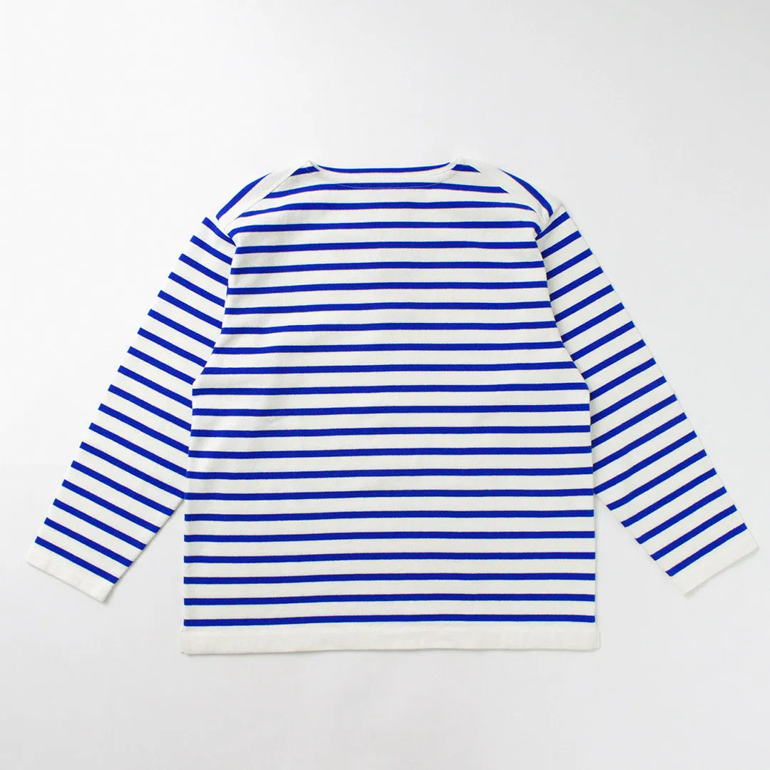 soft look YONETOMI NEW BASIC / Wave Cotton Basque Knit Pullover