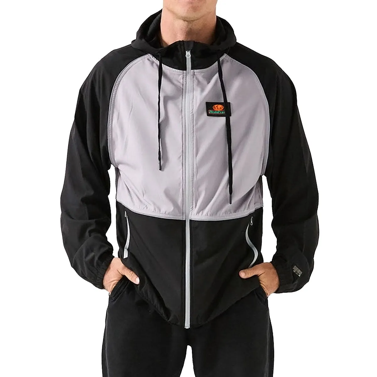 Organic Cotton Blend Rivvia Global Projects Spray Jacket - Black/Grey