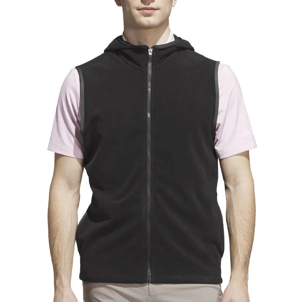 adidas Ultimate365 Fleece Hoodie Full-Zip Vest - Black Group