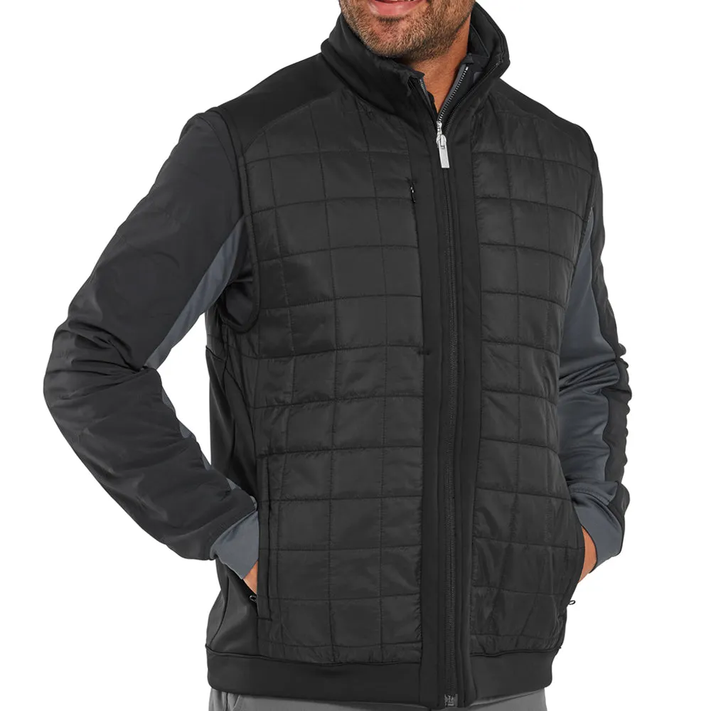 FootJoy Thermoseries Lightweight Insulated Vest - Black Unique Subtle pattern