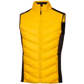 Comfortable clothing Scarce Calvin Klein Frontera Hybrid Gilet - Mustard
