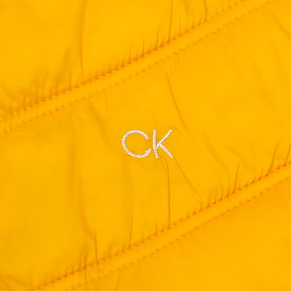 more Calvin Klein Frontera Hybrid Gilet - Mustard