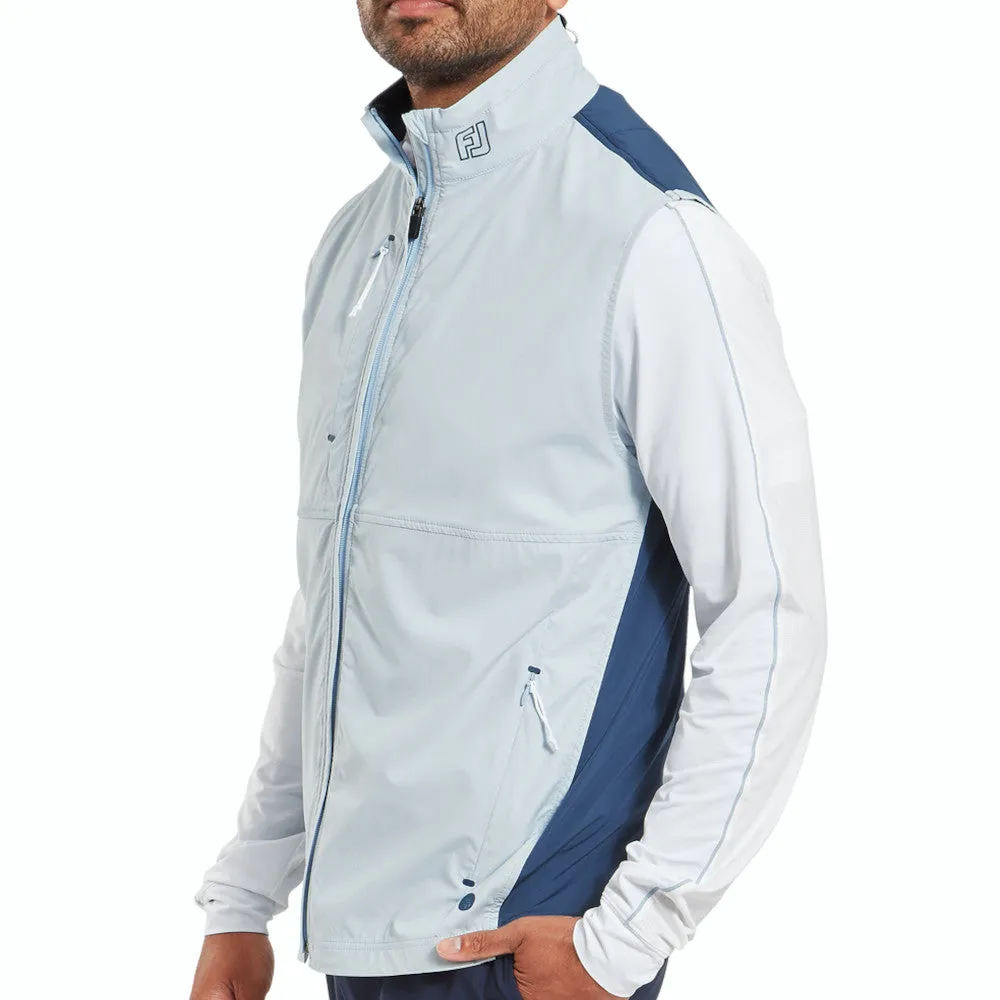 presence Anti Pilling Treatment FootJoy TempoSeries Lightweight Gilet - Skyway/Dark Denim