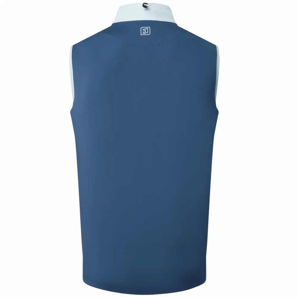 FootJoy TempoSeries Lightweight Gilet - Skyway/Dark Denim Contoured Sleeve Holes