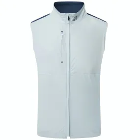 tall size Non Irritating Seams FootJoy TempoSeries Lightweight Gilet - Skyway/Dark Denim