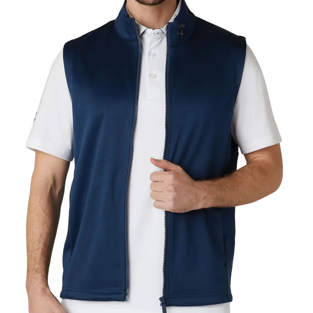 Callaway Chev High Gauge Gilet - Peacoat High