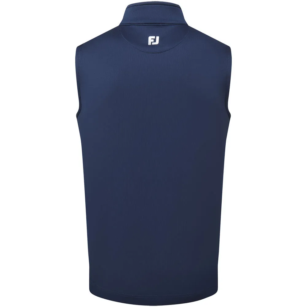FootJoy 1/2 Zip Gilet - Navy Craftsmanship Water Resistant Fabric