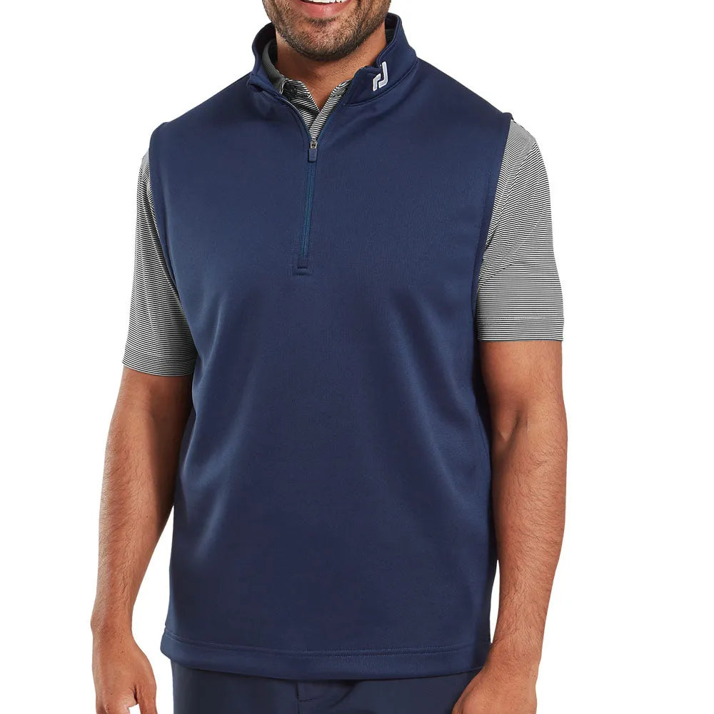 RFID Blocking Tech Thick FootJoy 1/2 Zip Gilet - Navy