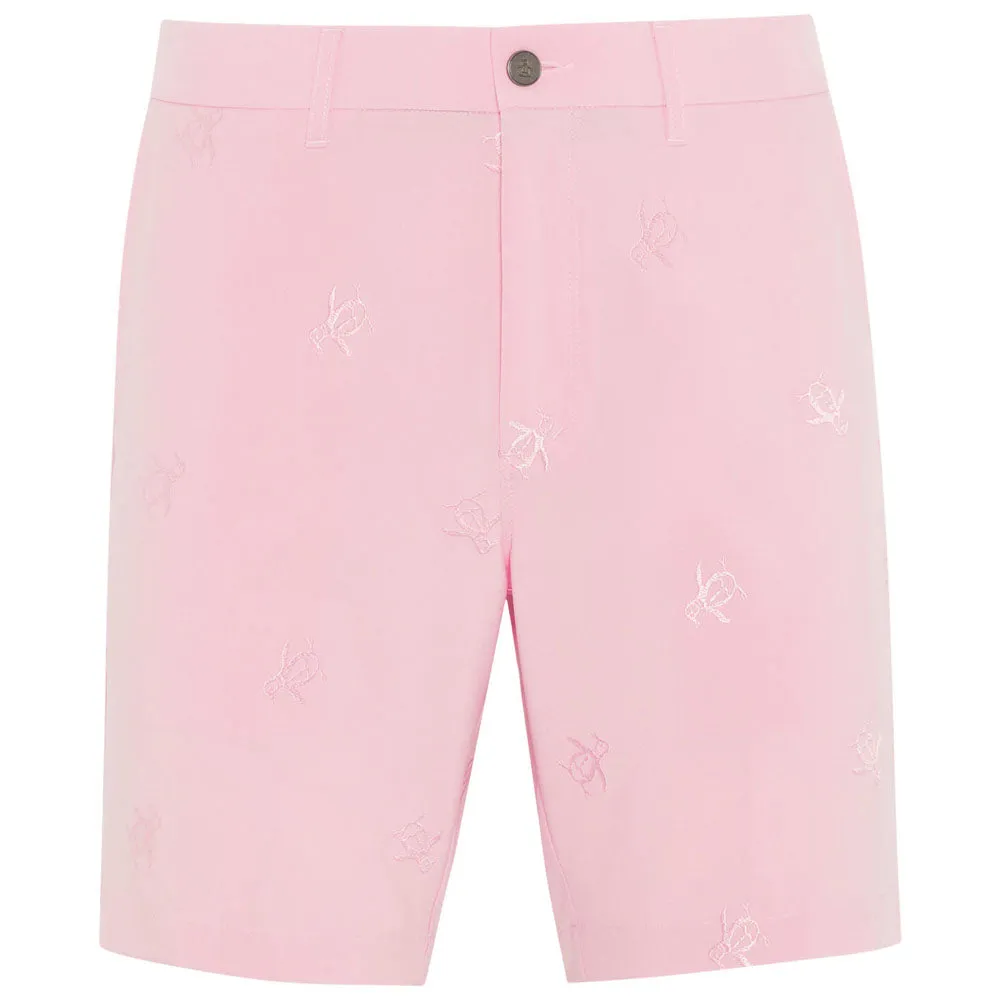 Original Penguin Space Dyed Pete Embroidered Shorts - Gelato Pink swim shorts