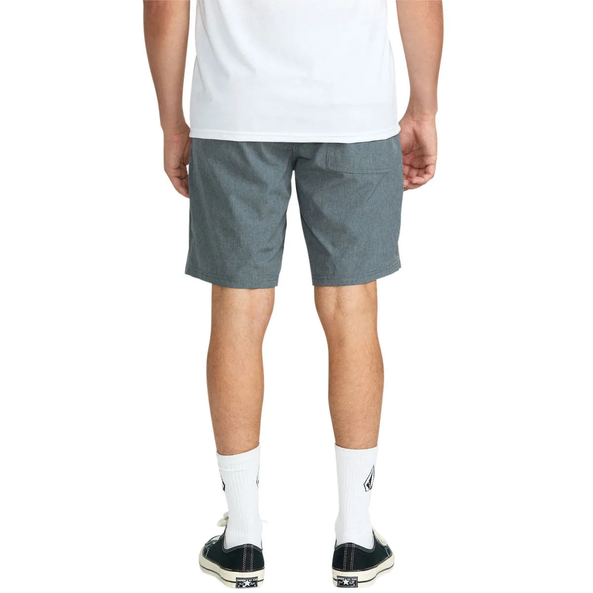 Volcom Joythriller Hybrid 19 Shorts - Dark Slate Cooling Mesh Lining No Slip Grip