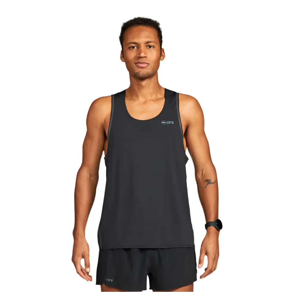 recipe radius Janji Men's Pinnacle Ultra Singlet in Midnight SS25