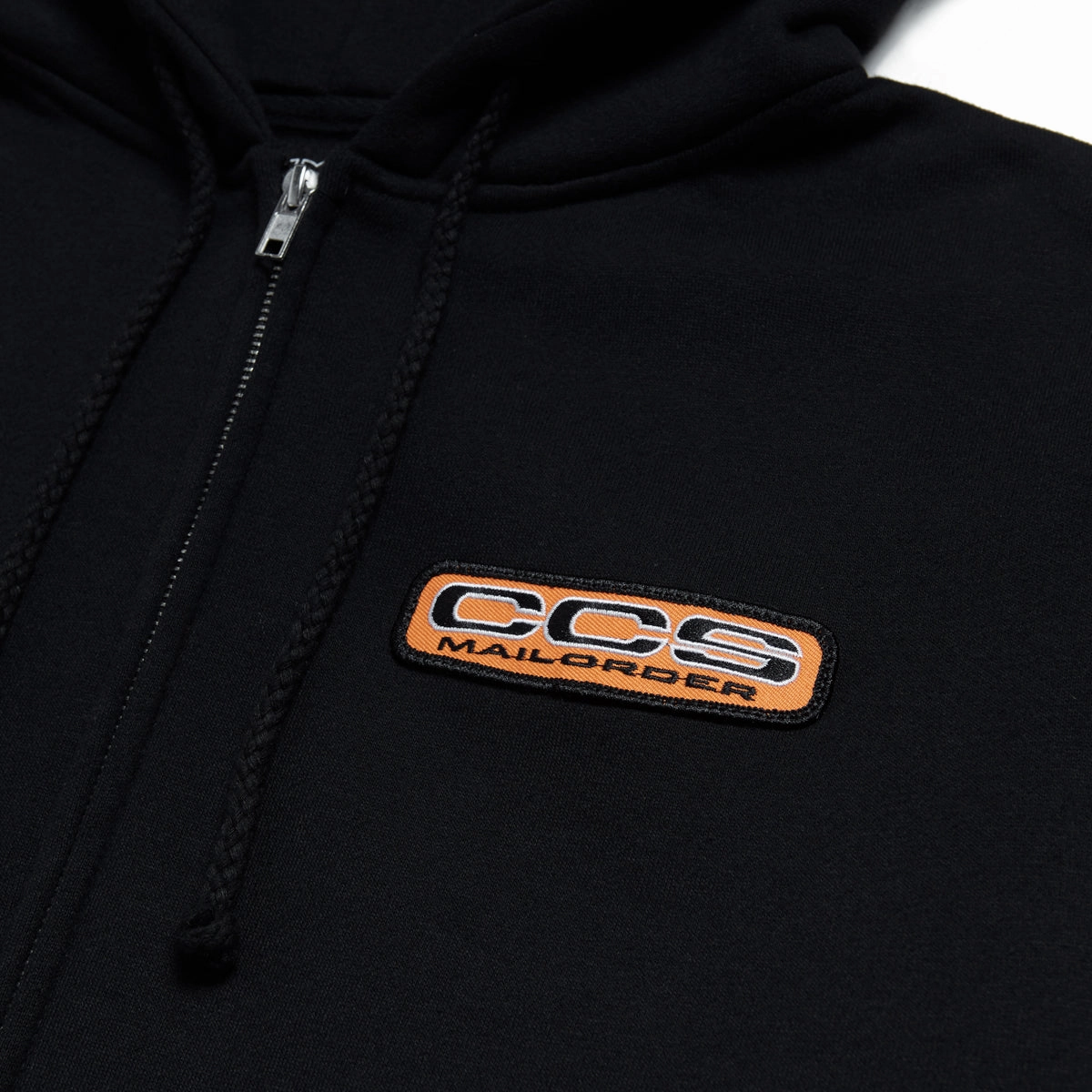 Reinforced Edges disabled friendly CCS Mailorder Patch Zip Hoodie - Black/Orange