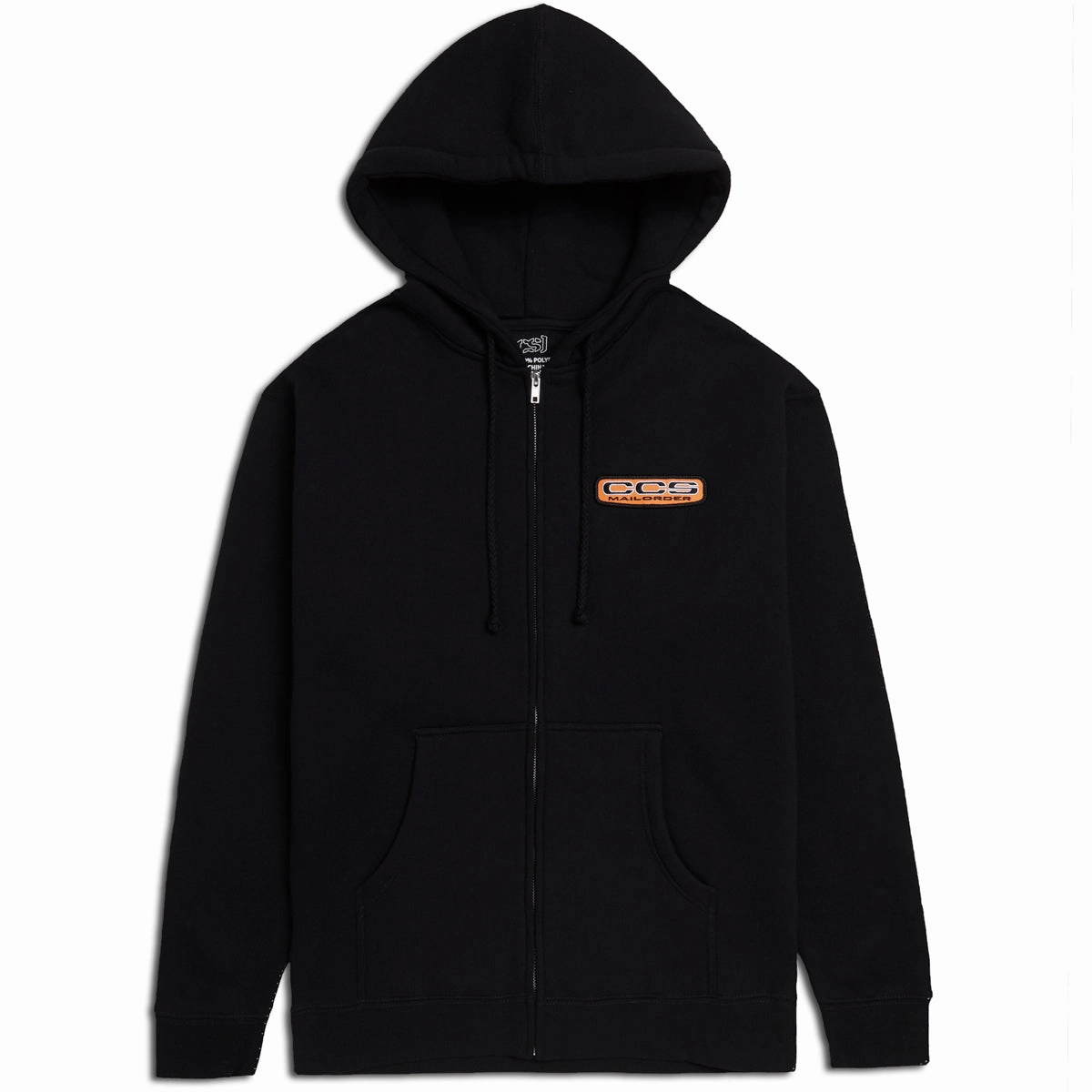 Comfortable CCS Mailorder Patch Zip Hoodie - Black/Orange