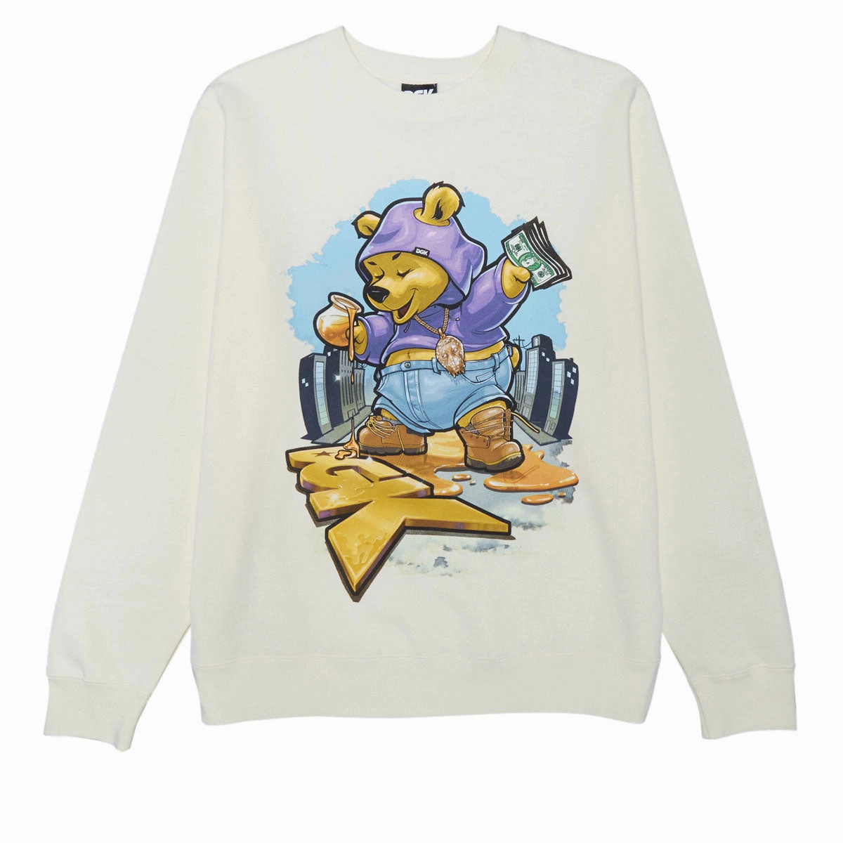 DGK Sugar Bear Sweatshirt - Bone Walrus like