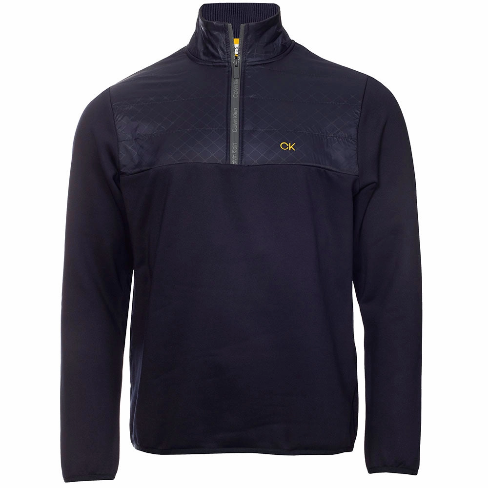 product date night charm Calvin Klein Ramond Hybrid 1/4 Zip Pullover - Navy