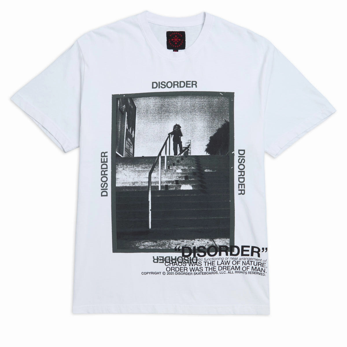 Long Sleeve Relaxing Day Disorder Jah T-Shirt - White