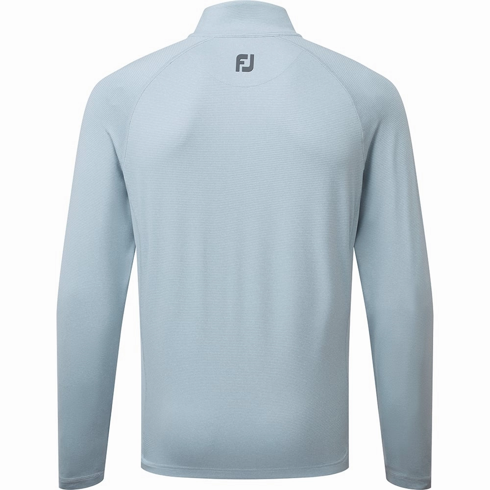 Lightweight Indoor Wear FootJoy ThermoSeries Brushed Back 1/4 Zip Pullover - Heather Grey