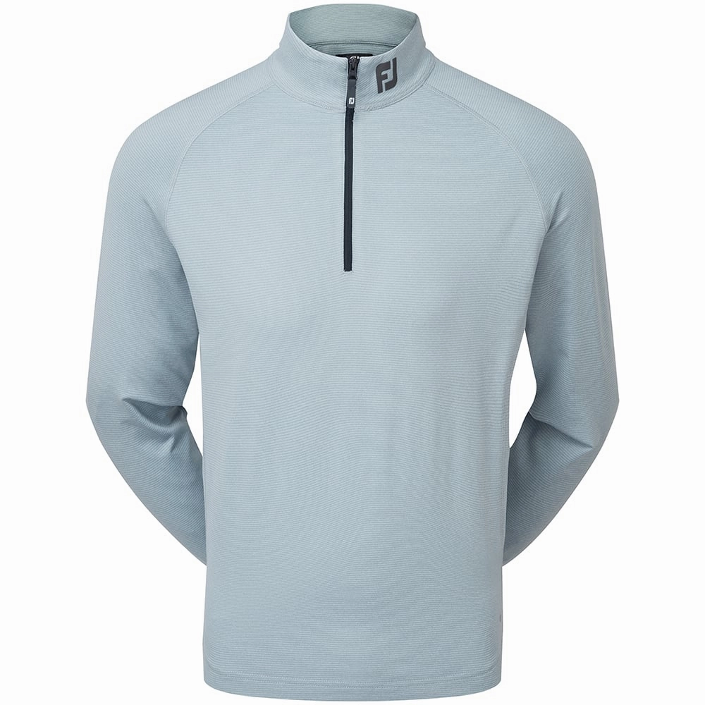 FootJoy ThermoSeries Brushed Back 1/4 Zip Pullover - Heather Grey Sporty apparel