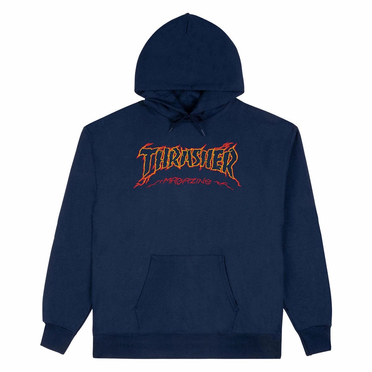 Thrasher Cracked By Exteenager Hoodie - Navy Anti Static Finish