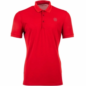 Galvin Green Max Tour Edition Polo Shirt - Red Lightweight Material