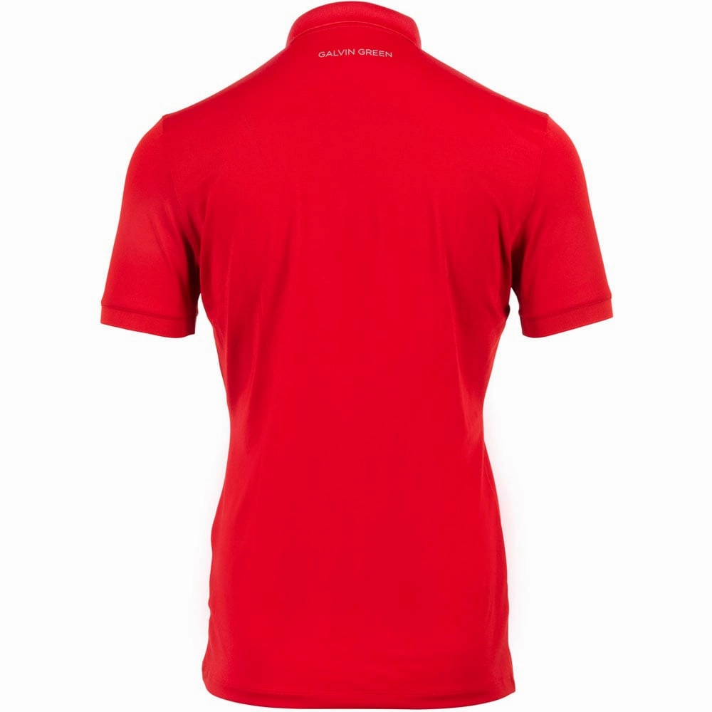 Galvin Green Max Tour Edition Polo Shirt - Red OdorResistantTechnology Soft and Flexible