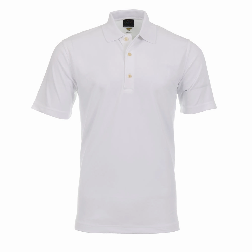 Sublimation Printed Collar Comfy Pieces Greg Norman By ProQuip Performance Micro Pique Polo Shirt - White